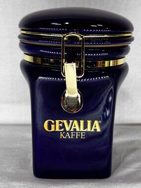 Gevalia Kaffe Vintage Blue Coffee Canister